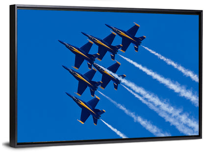 Blue Angels Delta Formation Flyover Wall Art