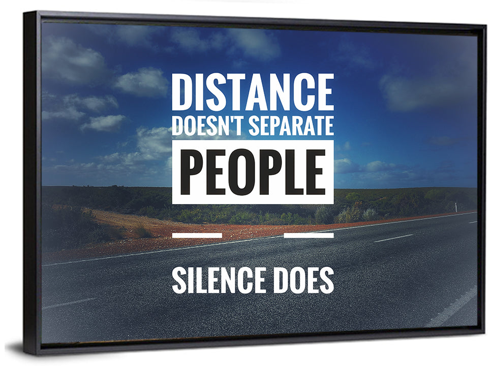 Silence Separates People Wall Art