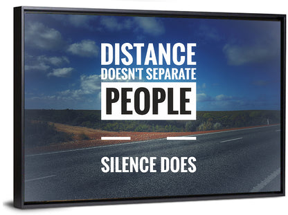 Silence Separates People Wall Art