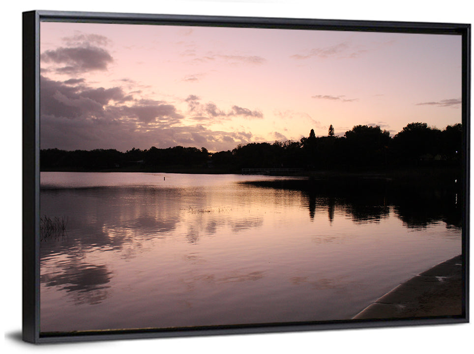 Lake Eva Dusk Reflection Wall Art