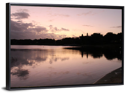 Lake Eva Dusk Reflection Wall Art