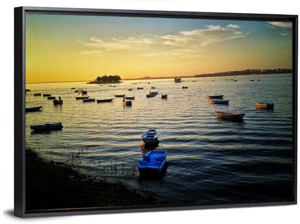 Sunset Over Bhojtal Lake Wall Art