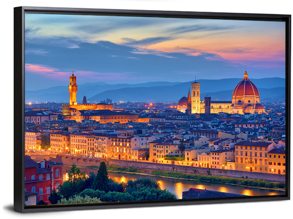 Florence Duomo at Twilight Wall Art