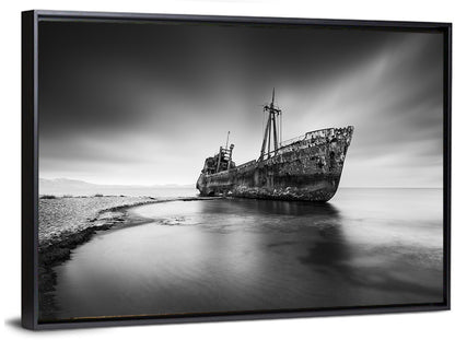 Dimitrios Shipwreck, Gytheio Wall Art