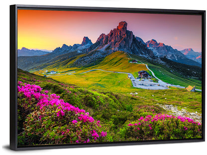 Passo Giau Flower Meadow Wall Art
