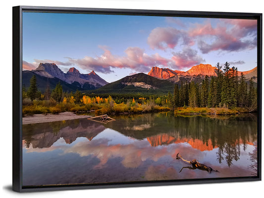 Three Sisters Mountains Wall Art