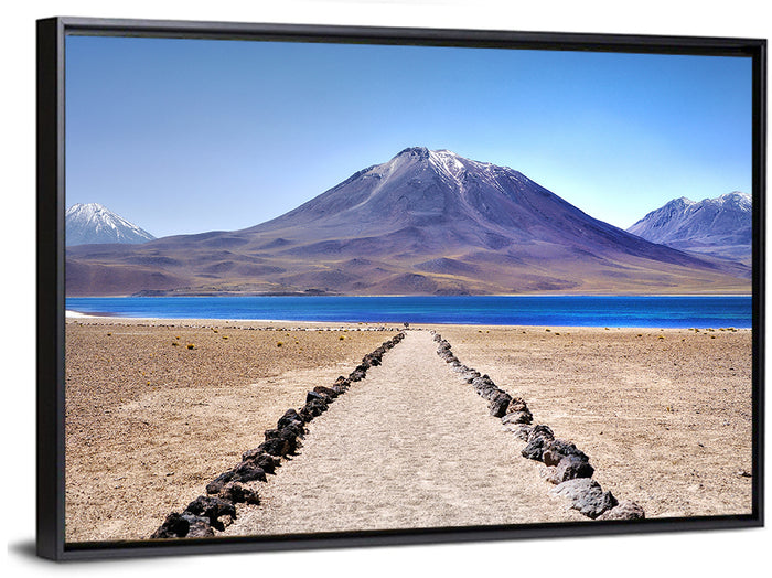 Volcanoes Around Laguna Miscanti Wall Art as a framed canvas