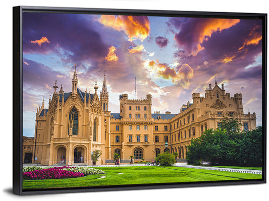 Lednice Chateau at Dusk Wall Art