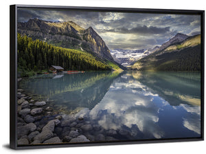 Cloudy Lake Louise Wall Art