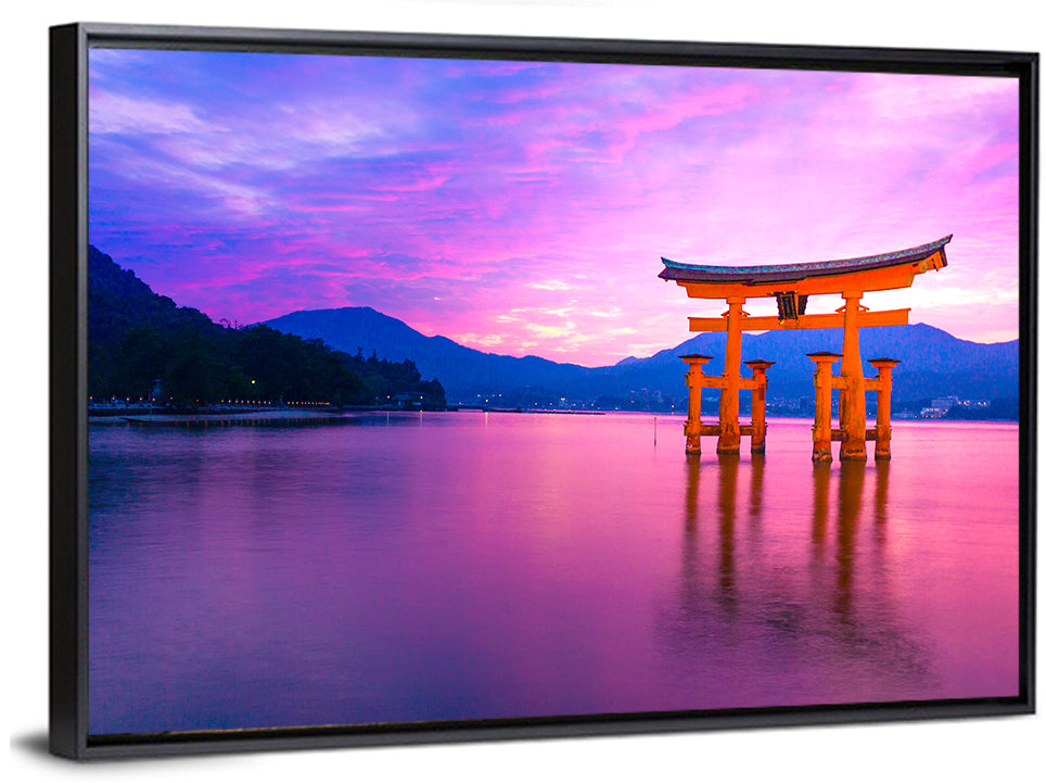Miyajima Torii at Sunset Wall Art