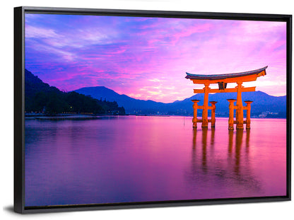 Miyajima Torii at Sunset Wall Art
