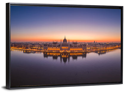 Hungarian Parliament at Dusk Wall Art