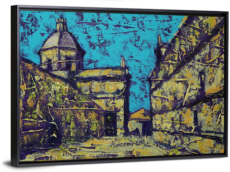 Las Agustinas Alleyway Abstraction Wall Art