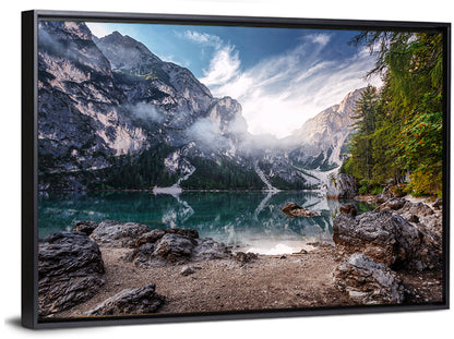 Lago Di Braies Reflection Wall Art