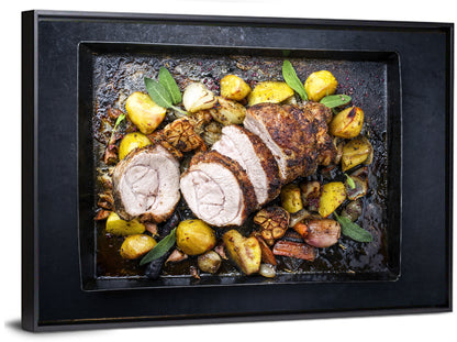Roasted Veal Roll with Potatoes Wall Art