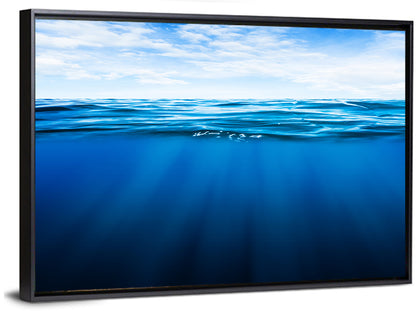 Split-level Ocean Sunlight Wall Art