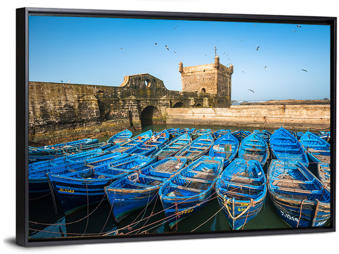 Skala Du Port, Essaouira Wall Art as a framed canvas