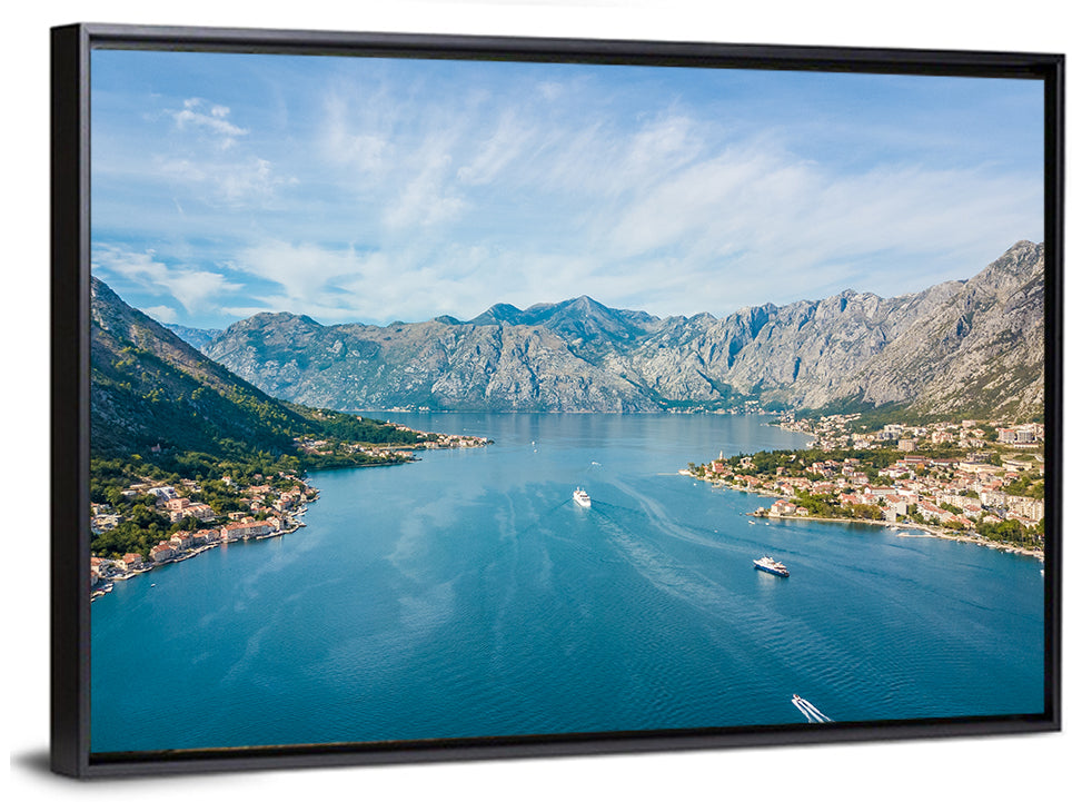 Bay of Kotor Aerial View Wall Art
