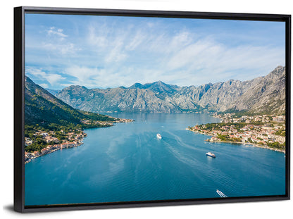 Bay of Kotor Aerial View Wall Art