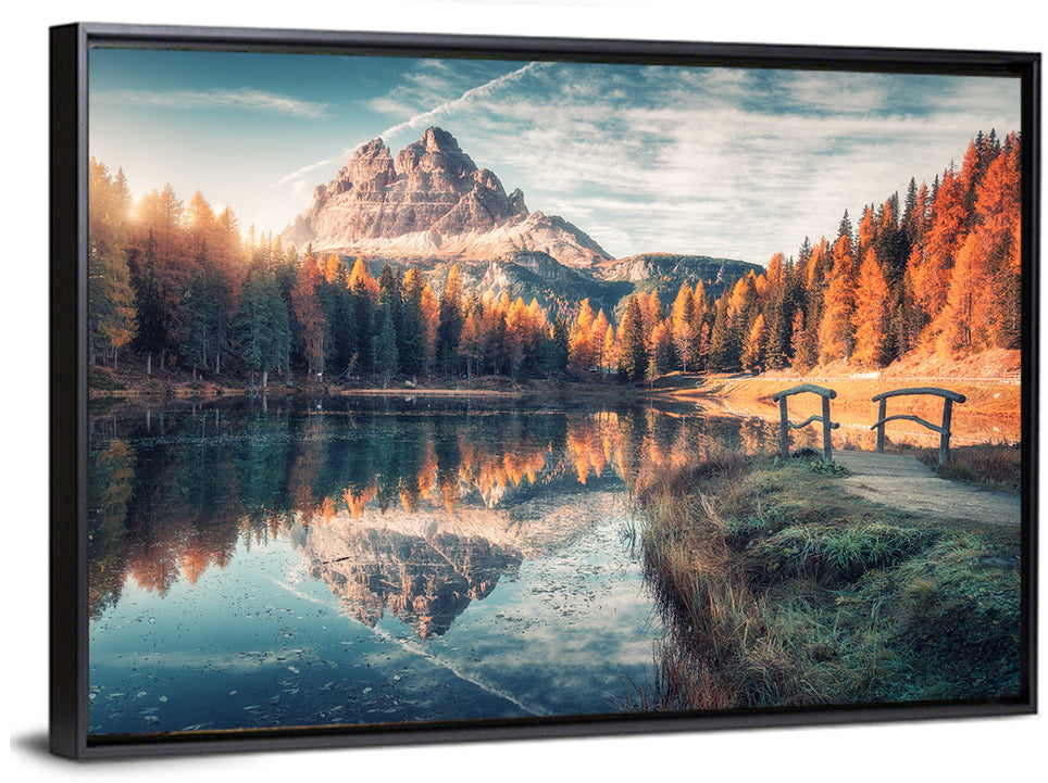 Lago Di Antorno Reflection Wall Art