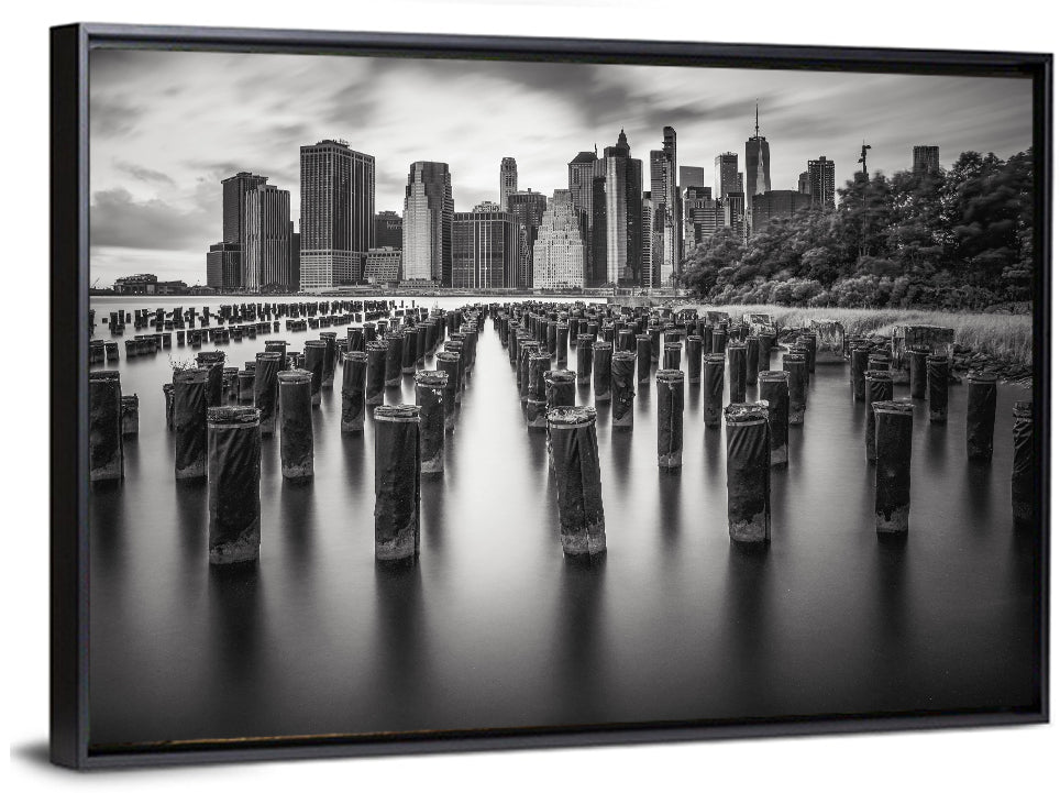 Lower Manhattan Pilings Wall Art