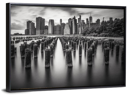 Lower Manhattan Pilings Wall Art