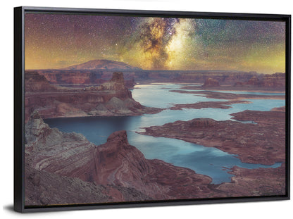Milky Way Over Lake Powell Wall Art