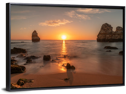 Praia Do Camillo Sunset Wall Art