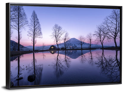 Fuji Lake Reflection Wall Art