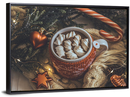 Festive Hot Cocoa Mug Wall Art