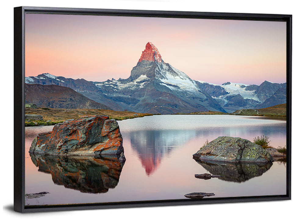 Matterhorn at Lake Stellisee Wall Art