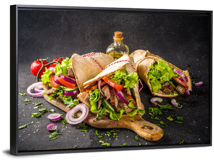 Turkish Shawarma Wraps Wall Art