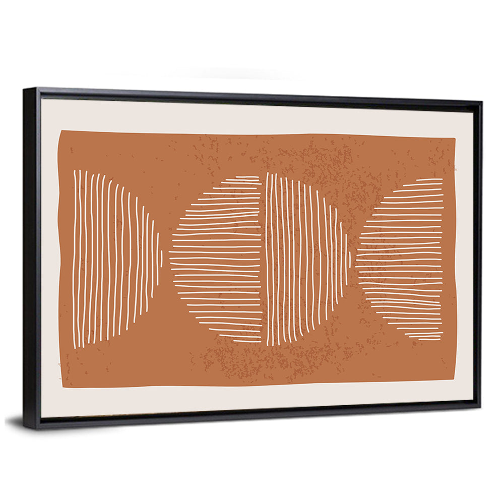 Terracotta Timelapse Circles Wall Art
