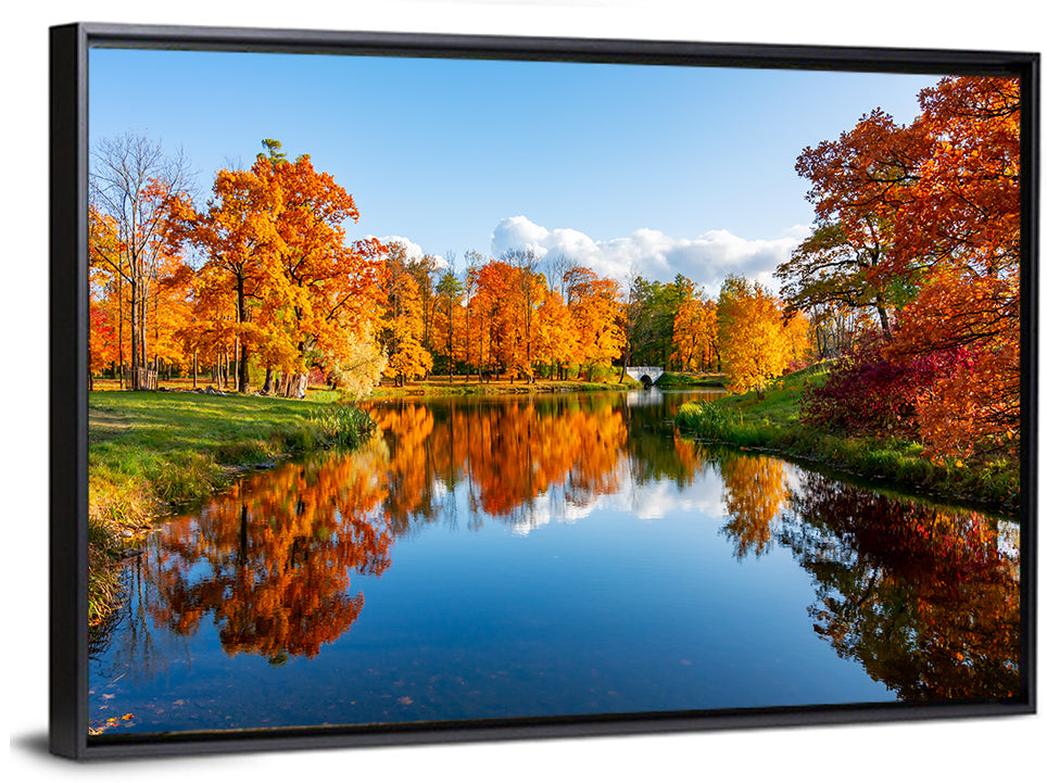 Alexander Park Autumn Reflection Wall Art