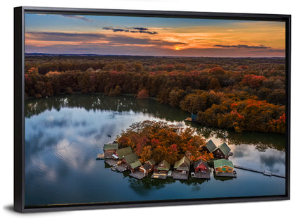 Lake Derito at Dusk Wall Art