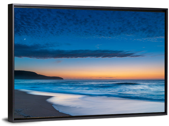 Killcare Beach Sunrise Wall Art as a framed canvas