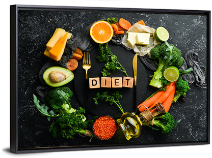 Balanced Diet Concept Wall Art