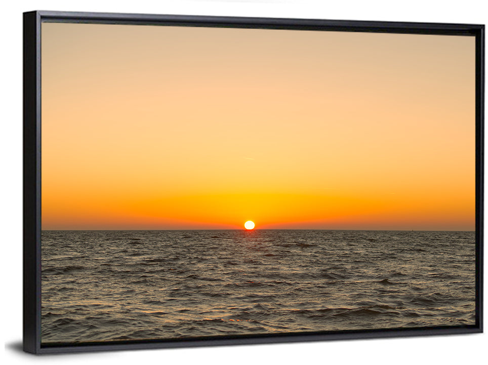 Golden Sunset Over Lake Ijssel Wall Art