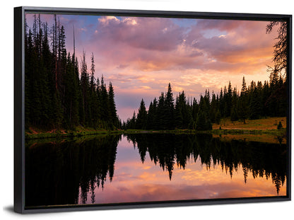 Lake Irene Sunset Reflection Wall Art