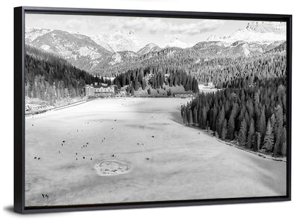 Dolomites at Lago Di Misurina Wall Art