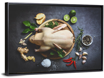 Raw Duck with Herbs and Limes Wall Art
