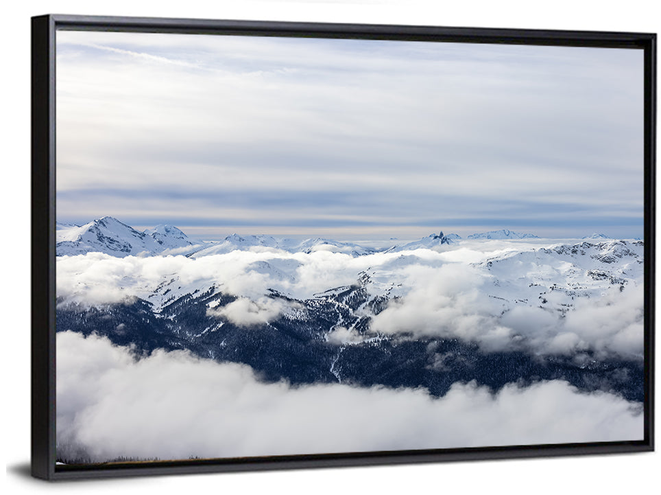 Snow-capped Whistler Peaks Wall Art