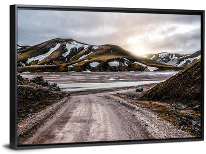 Gravel Road at Landmannalaugar Wall Art