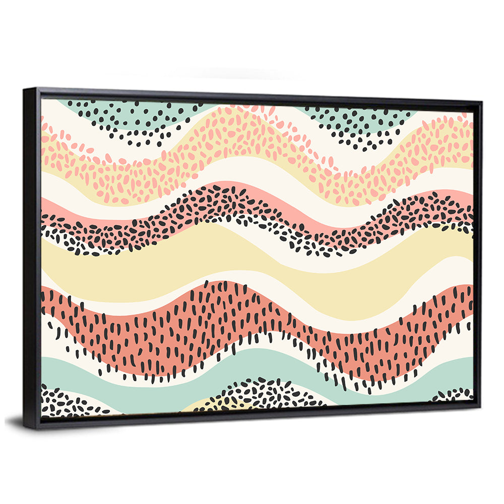 Pastel Pond Waves Wall Art
