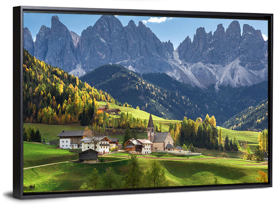 Santa Maddalena Autumn Village Wall Art