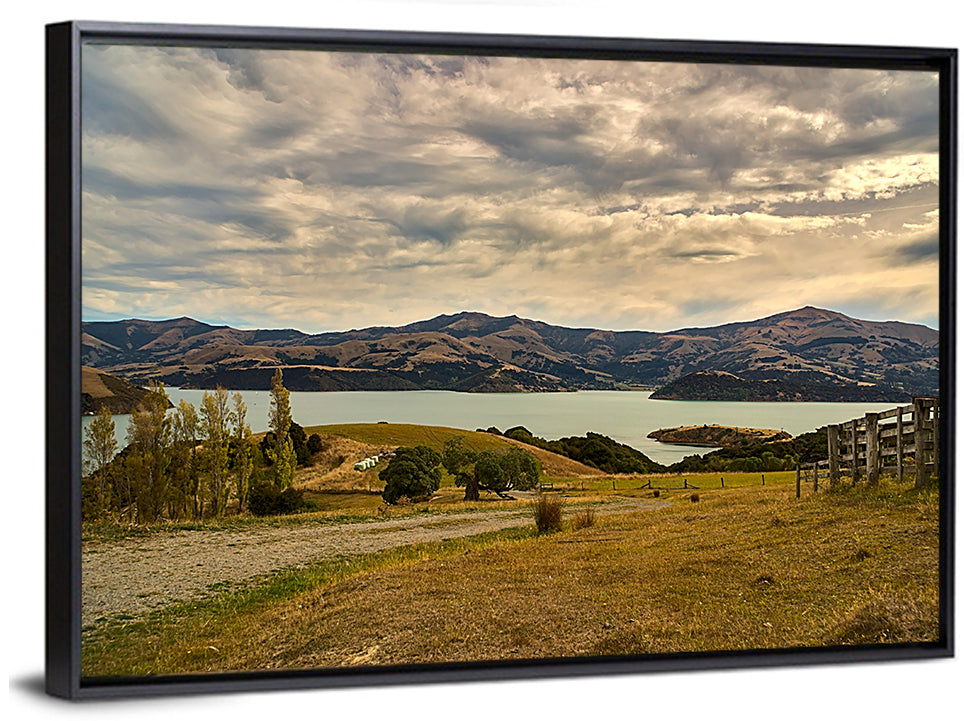 Akaroa Lake Gravel Path View Wall Art