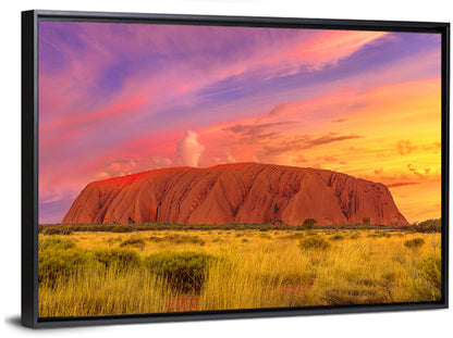 Uluru Golden Hour Sunset Wall Art