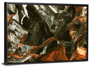 Volcanic Splash Abstract Wall Art