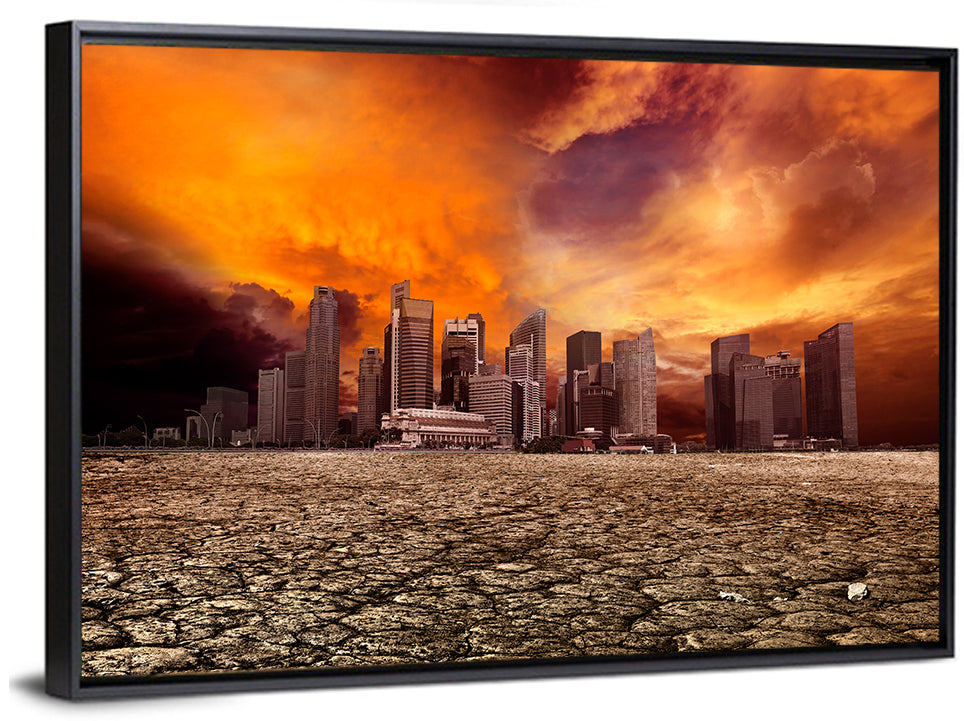 Desolate Singapore Skyline Wall Art