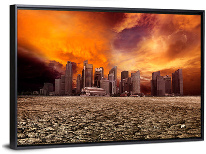 Desolate Singapore Skyline Wall Art